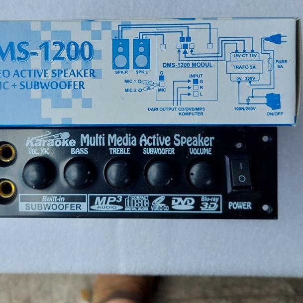 pcb kit mesin speaker aktif stereo dms 1200 platinum dms1200 tip 3055