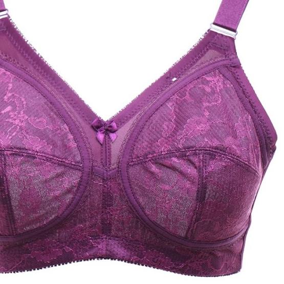 BRA BASIC BIG SIZE 34 - 44 | Scelta Underwear 023 | Murah - Ungu, 34