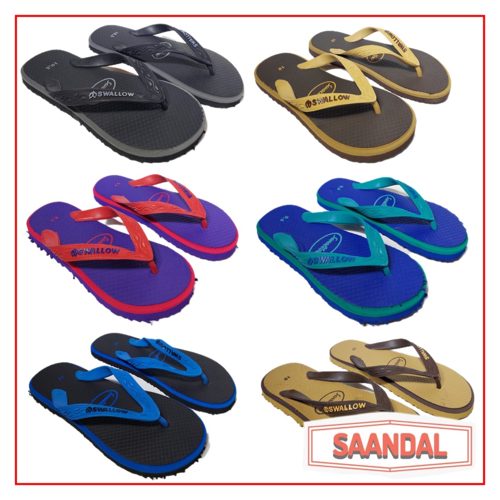 Sandal Jepit Pria  Wanita (Unisex) Swallow 609 B Original