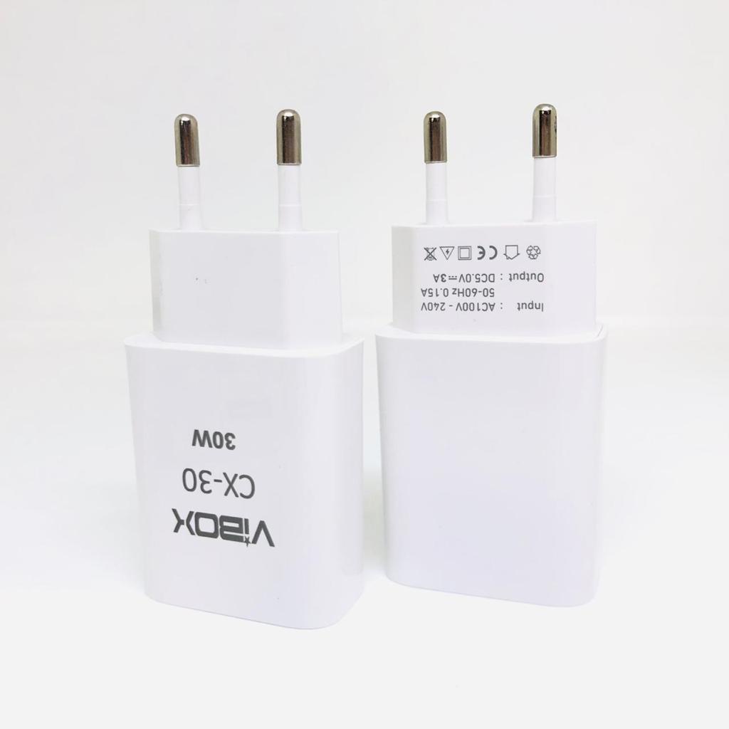 Adaptor vibox 1 USB Kepala Charger Adapter Batok cx30 3A 30w fast charging