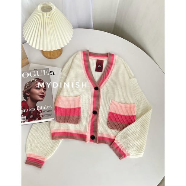 [BISA COD] Alma Pocket Cardy / Cardigan Wanita Terbaru