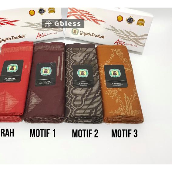 Sarung Gajah Duduk Asia Kembang Murah - hijau muda