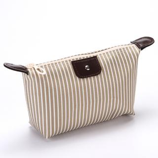 GO! TS981 Tas Pouch Kosmetik Makeup Anti Air Waterproof Motif Garis Warna
