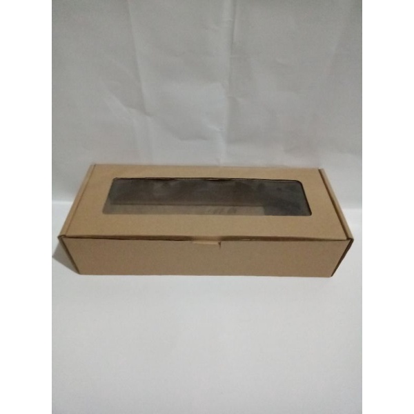

Dus Box Brownis 30x12x7 cm Window (mika)/ Box Cake/ Box Brownis (10)