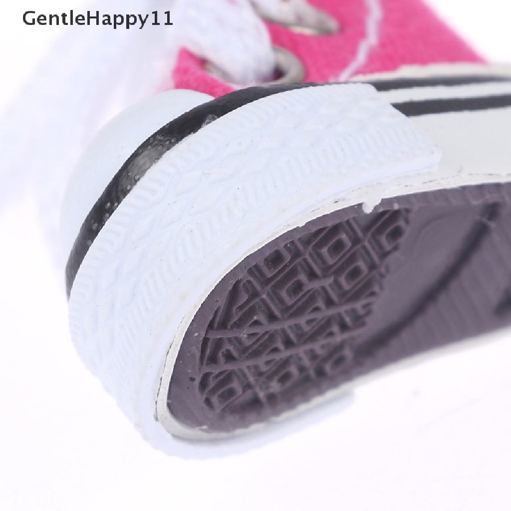 Gentlehappy 3.5cm Sepatu Jari Mini Kanvas Mainan Boots Lucu 1per6 Sepatu Boneka Skateboard Shoe id