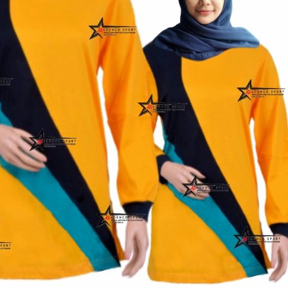 Kaos Olahraga Muslim/Baju Atasan Olahraga Model Muslim - pink, M