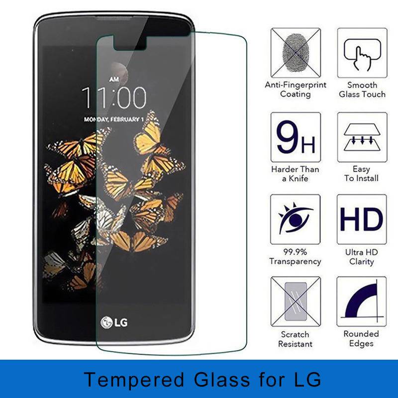 Pelindung Layar Tempered Glass HD Untuk LG K3 K4 K5 K7 K8 2016 2017 2018