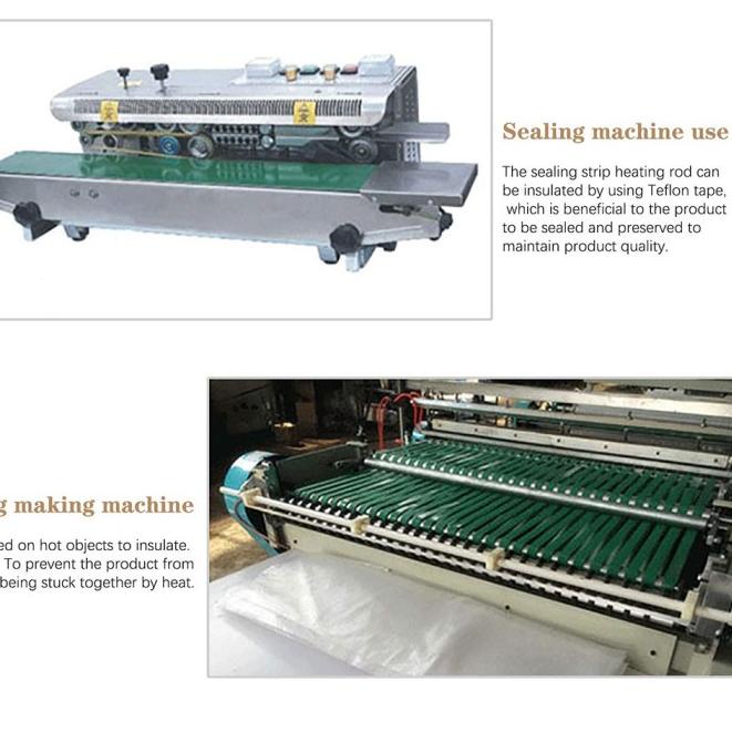 

Kertas Kain Teflon Silpat Tape Tahan Panas Mesin Press Sealer Baking - 20mm x 10m