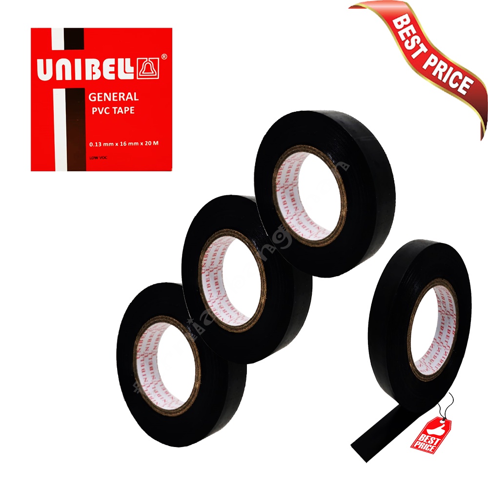 Electrical Tape UNIBELL 20 Meter Isolasi Kabel Listrik