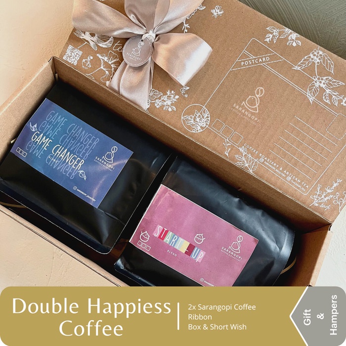 

DOUBLE HAPPIESS COFFEE GIFT SET - SARANGOPI KADO HAMPERS HADIAH KOPI
