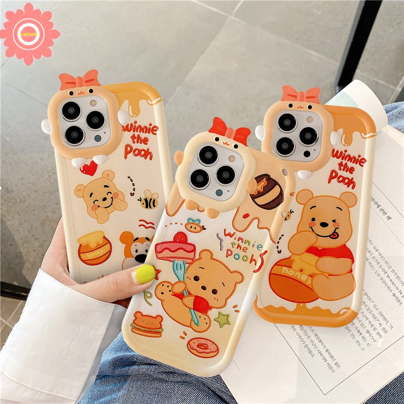 Case Desain Kartun Winnie the Pooh 3D Untuk Samsung A04 A50 A23 A12 A13 A32 A50s A53 A51 A52 A02s A52s A31 A22 A30s A04s A03 A73 A11 A33 A53 A21 A71