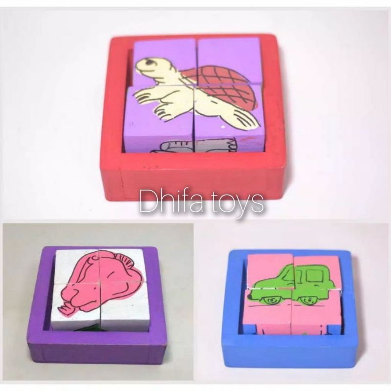 Balok Kreatif - Mainan Edukasi Kayu | Mainan Balok Anak TK/Paud