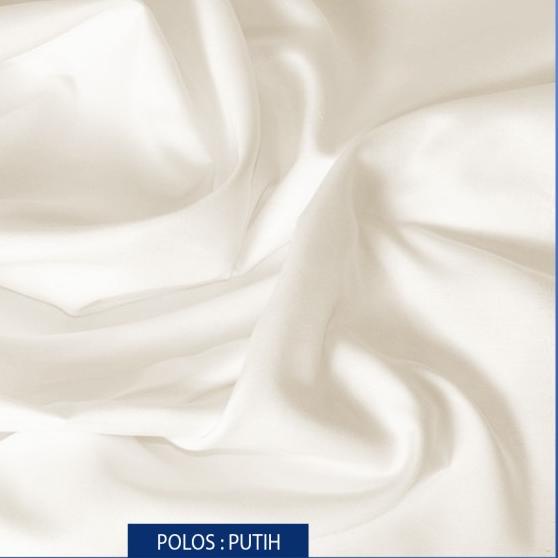 KAIN SPREI KATUN JEPANG POLOS PUTIH REACTIVE PREMIUM L.300CM METERAN - 1M