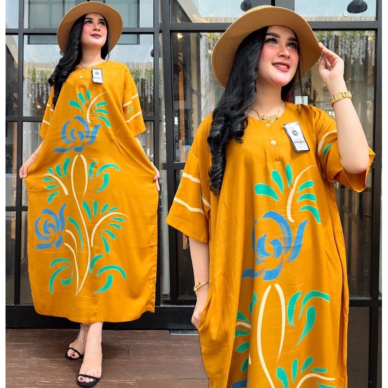 DASTER JUMBO RAYON TREN baju wanitaKANCING DEPAN BUSUI BUMIL