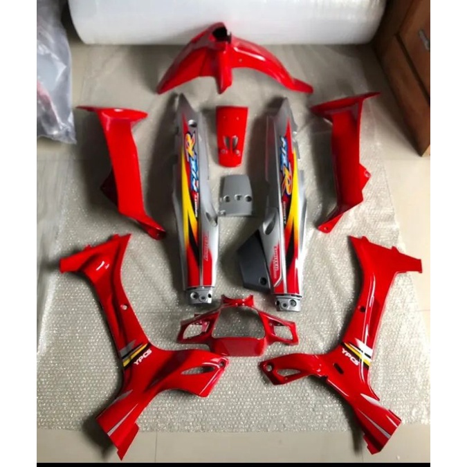 cover body halus Yamaha fiz r fiz r LE merah silver full set bodi halus Yamaha fiz r
