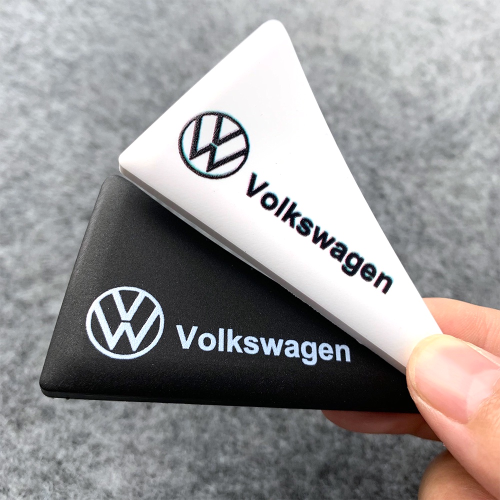 Volkswagen Mobil Volkswagen Stiker Perlindungan Sudut Pintu Mobil Anti Tabrakan Gores Karet Silikon Logo VW Volkswagen Golf Polo Passat Tiguan Jetta Tiguan