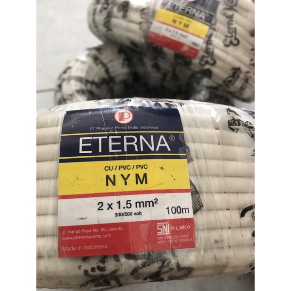 Kabel Eterna NYM 2 x 1,5 / Meteran - Kabel Eterna