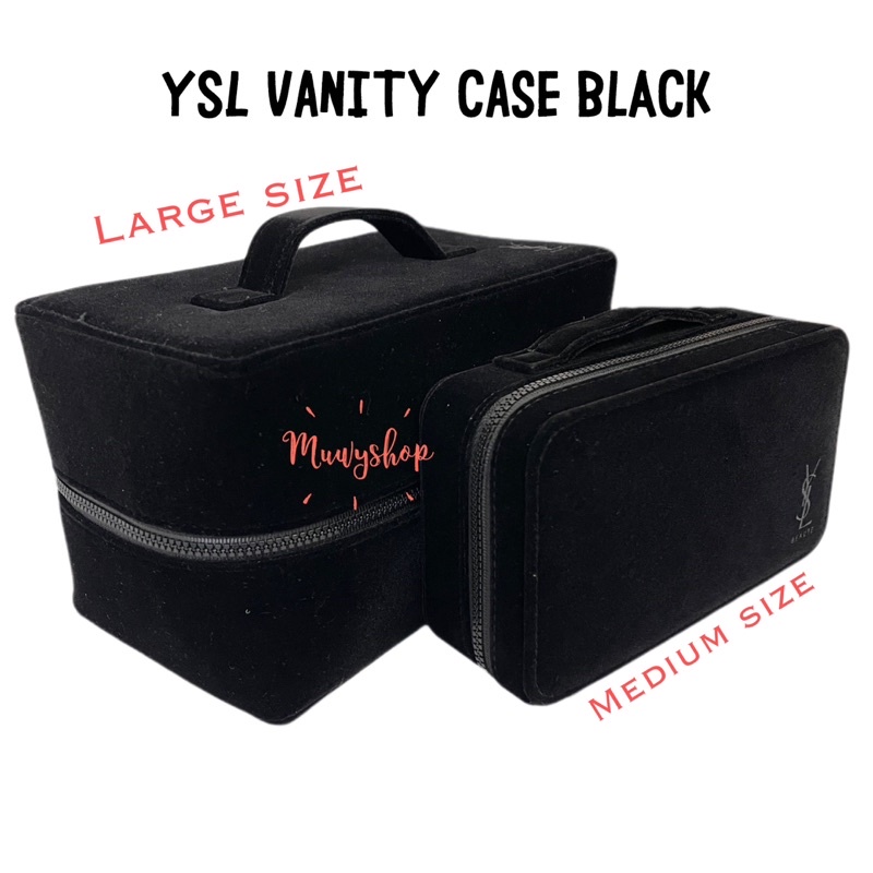 YSL Make Up Box Vanity Case Velvet Premium Black