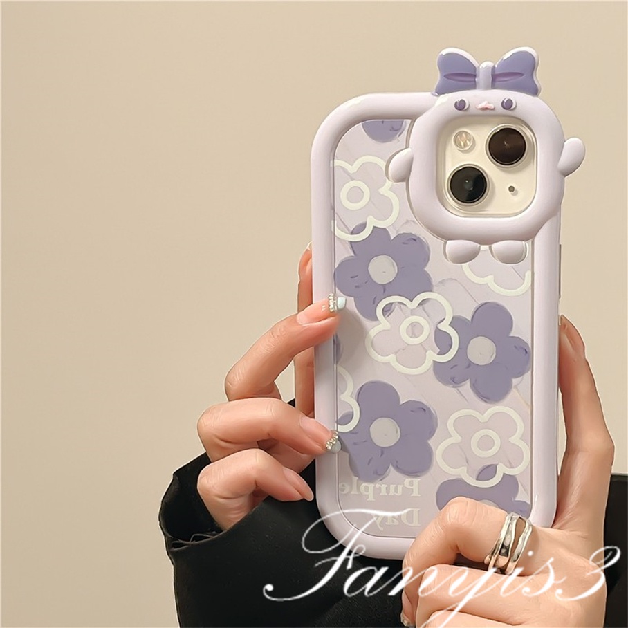 OPPO A78 A17 A77 A77s A57 A76 A16 A16s A15 A15s A74 A54 A95 A94 A3s A5s A53 A33 A32 A5 A9 2020 A31 Reno 7Z 6 5F 5 5K A92 A93 A16k  Ins Flower Cute Monster Lens Phone Case Clear Soft Cover