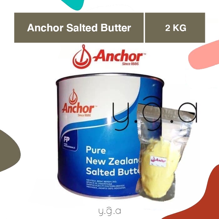 Anchor Salted Butter 2KG / Anchor Butter / Mentega Anchor