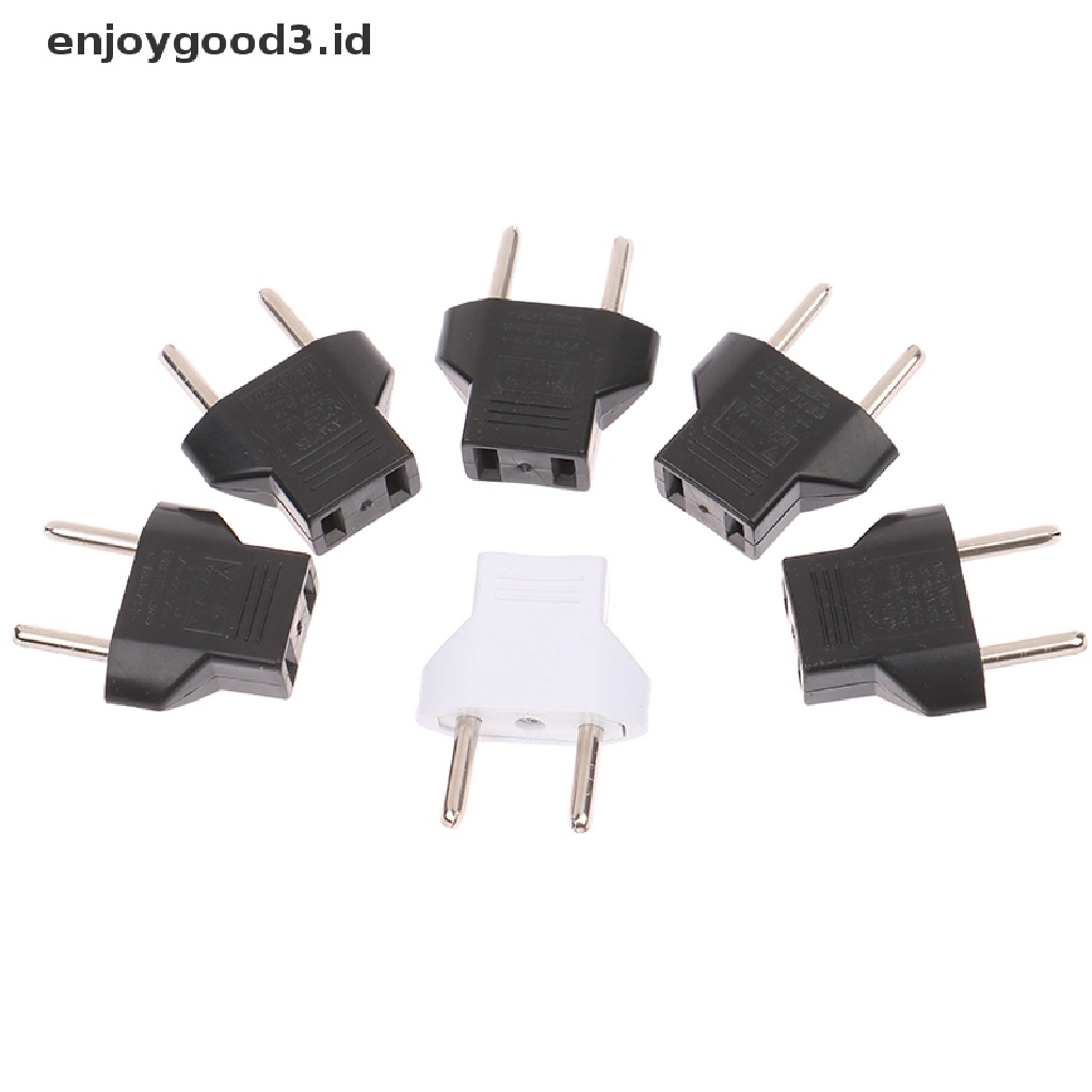 5pcs Adapter Charger AC Power Plug EU Untuk Travel