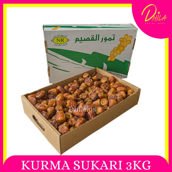 

Kurma Sukari 3Kg Alqaseem Premium | Kurma Buka Puasa | Oleh-oleh Haji/Umrah