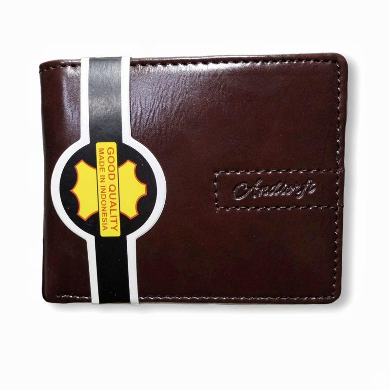 DOMPET PRIA KULIT original/Dompet ARF lipat/Dompet Cowok laki Kulit Premium Dompet Kulit Sapi Asli Tahan Api