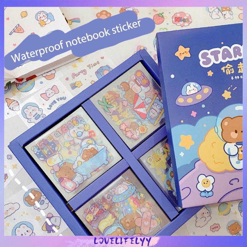 

Kartun Tahan Air Tanpa Jejak Buku Pegangan Stiker Dekorasi Pola Kecil DIY Stiker Ponsel -LOY