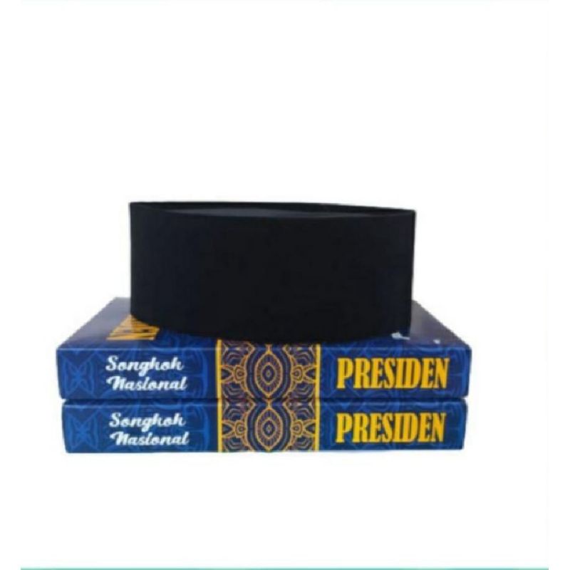 songkok peci hitam polos presiden