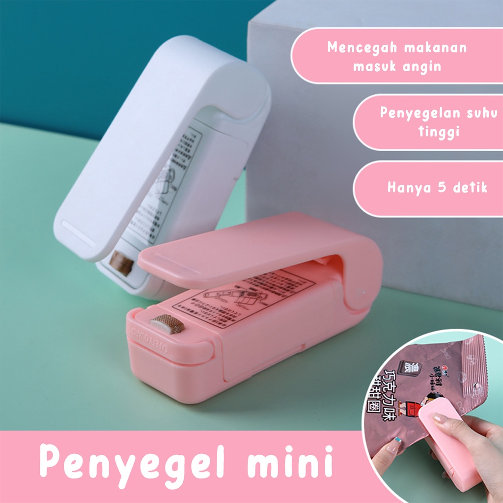 Pengemas Makanan Serbaguna Portable Alas Press Mini Perekat Plastik Mini Hand Sealer