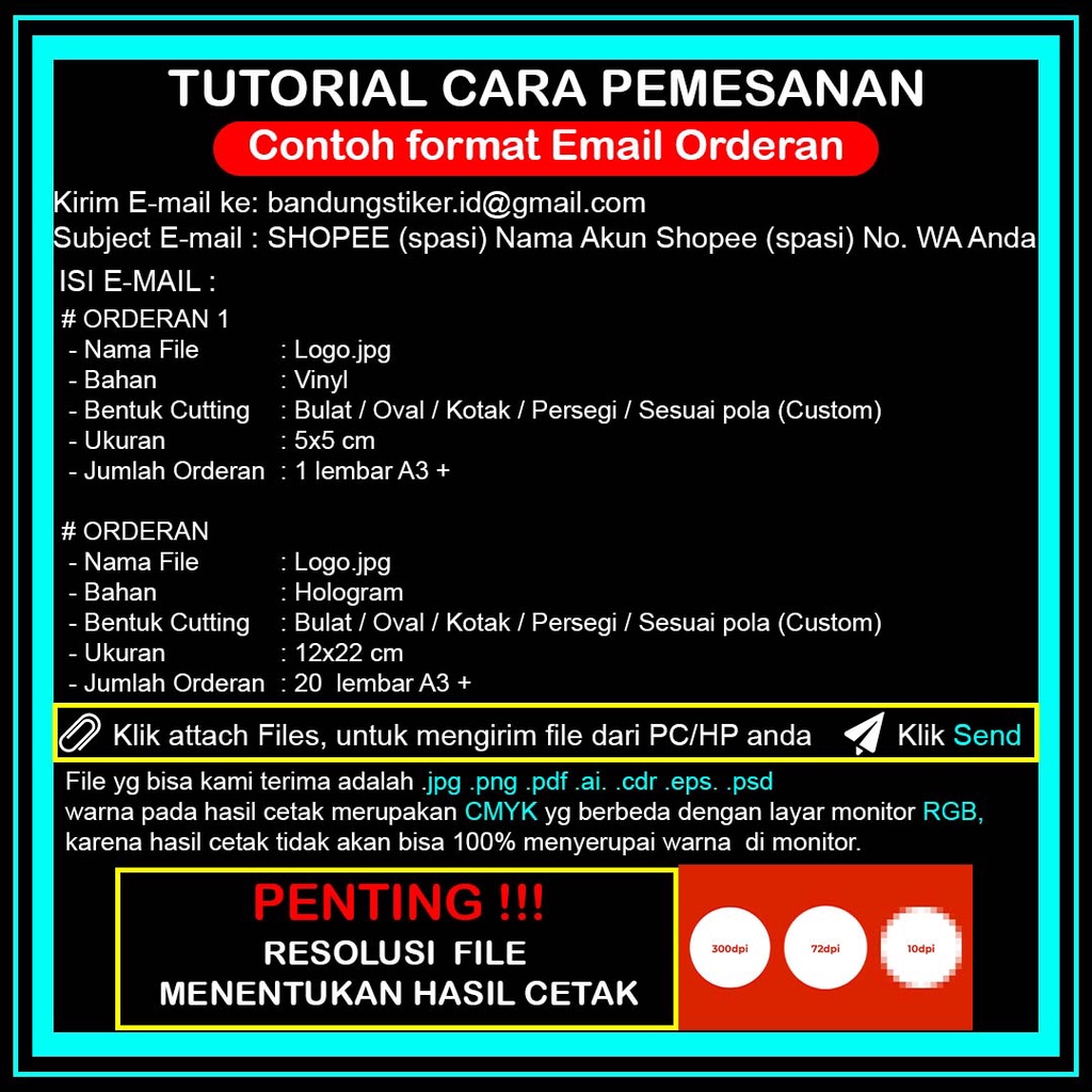

RK Print & Cut Sticker A3+ Gratis Cutting Kisscut Label Murah Bagus