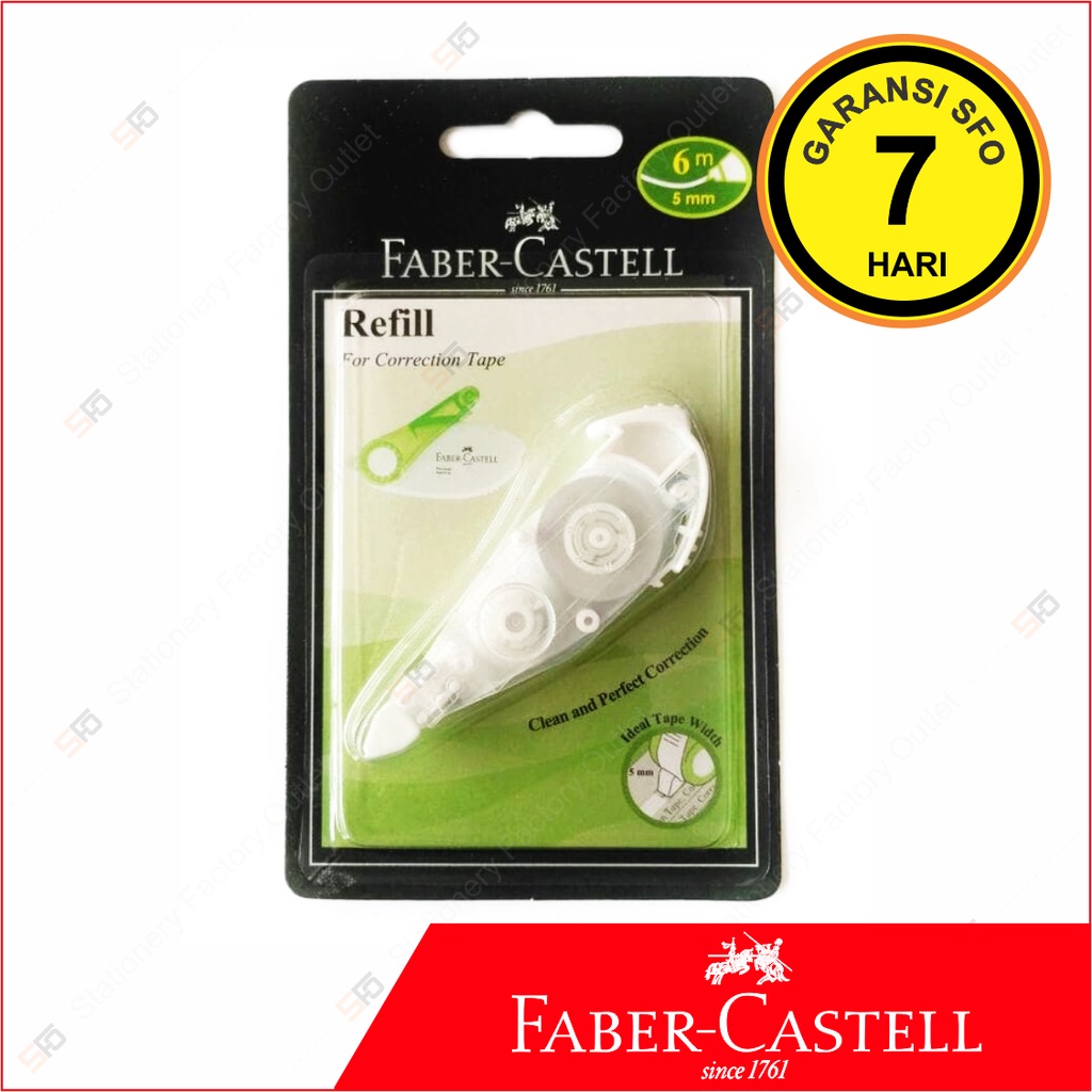 

Refill Correction Tape Faber Castell SR-506 - SFO Semarang Official