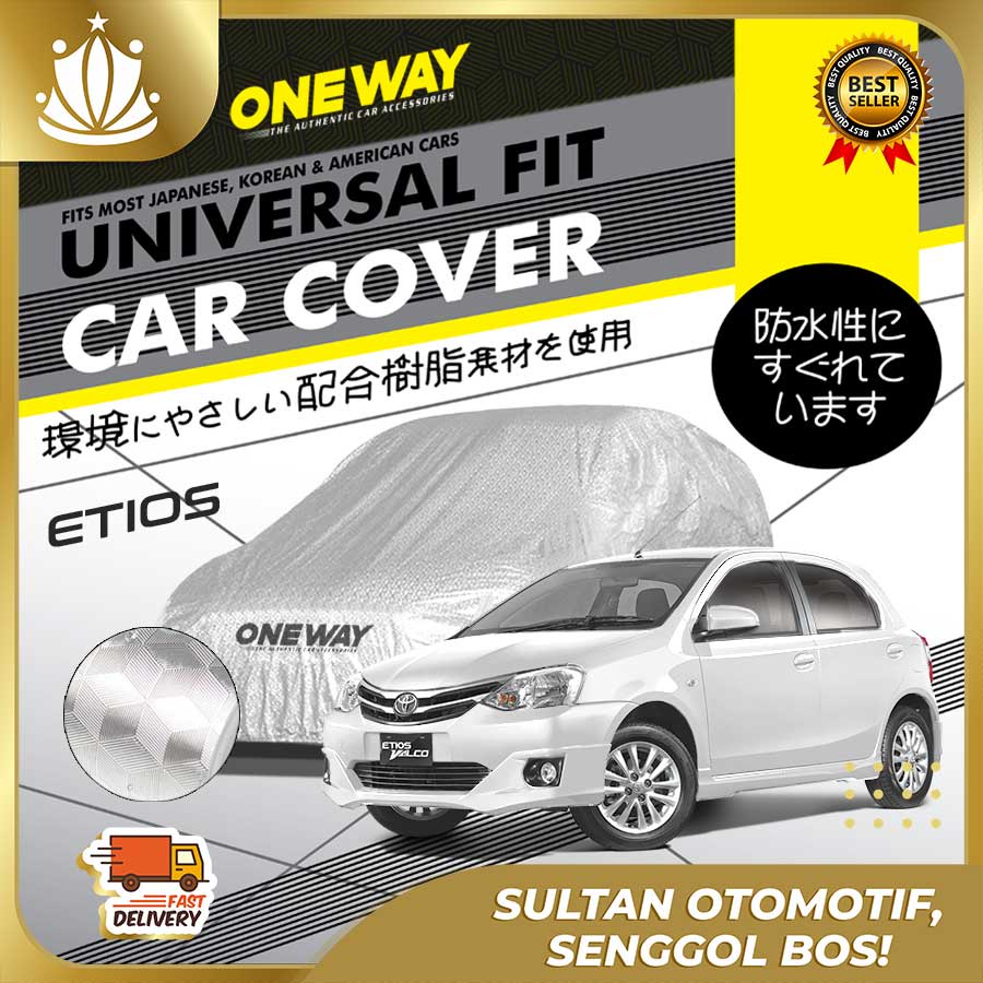 Body Cover Sarung Mobil ETIOS VALCO Waterproof 3 LAYER TEBAL Deluxe Anti Air