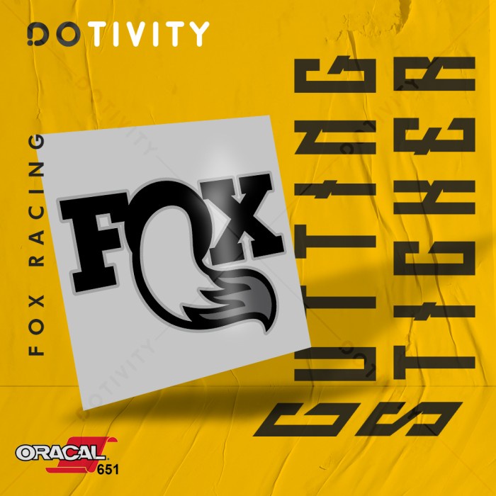 

Cutting Sticker FOX RACING V6 2 Colors (Down)