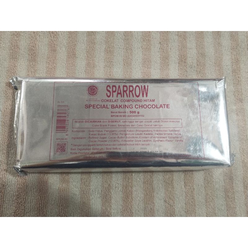 

cokelat compound sparrow 500gr