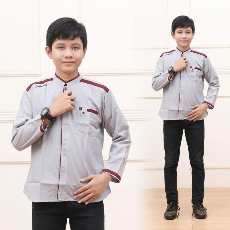BAJU KOKO LENGAN PANJANG ANAK TANGGUNG MODEL TERBARU