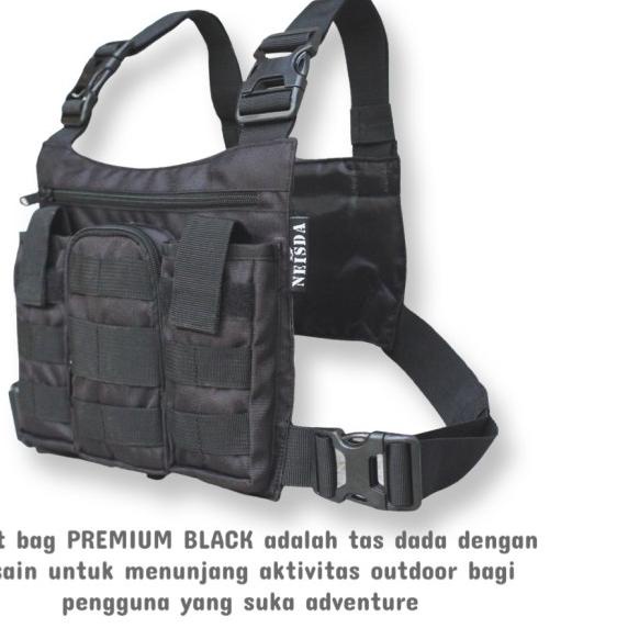 Tas dada chest bag chest rig premium - Hitam