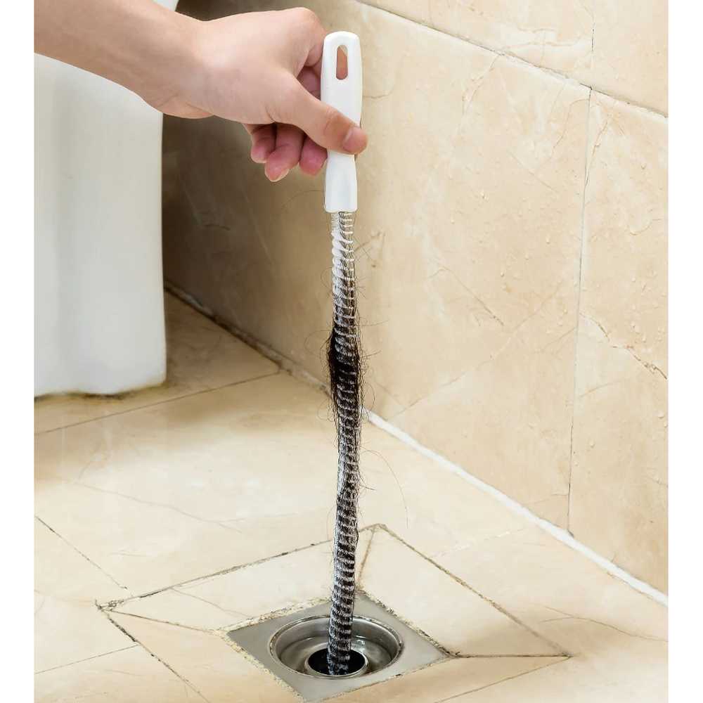 TGWY Sikat Pipa Ledeng Hair Sewer Sink Cleaning Brush 45 cm