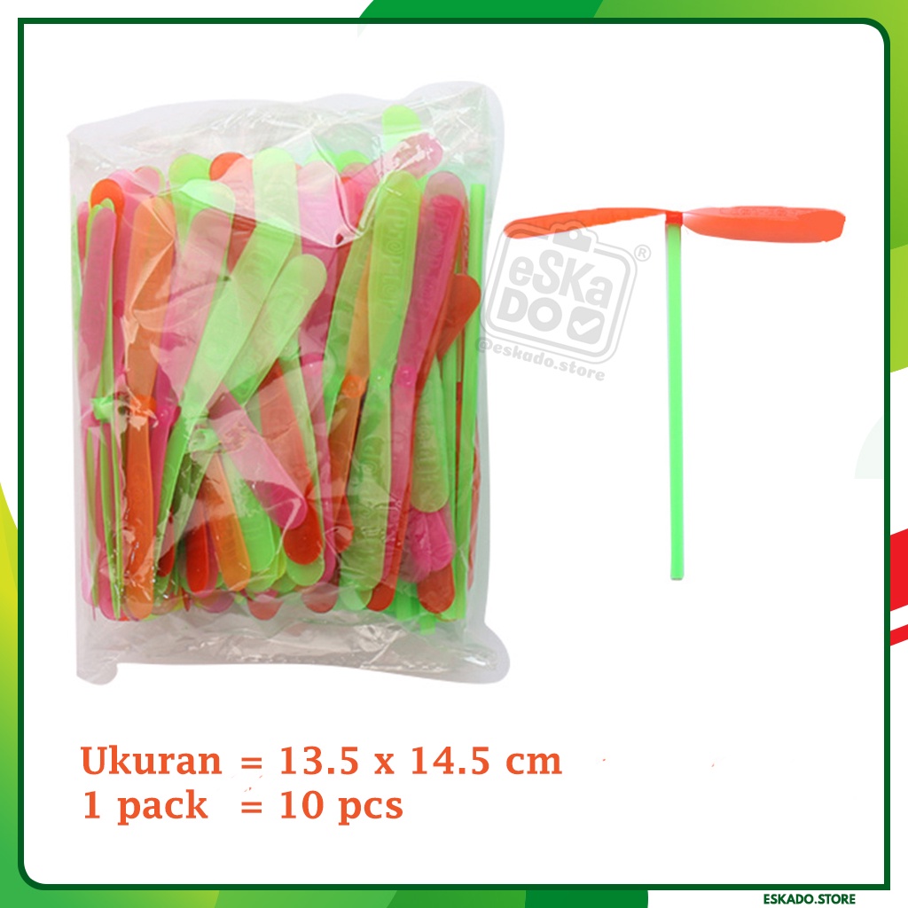 Mainan Baling-Baling Putar Warna / Mainan Baling-Baling Jadul isi 10 pcs