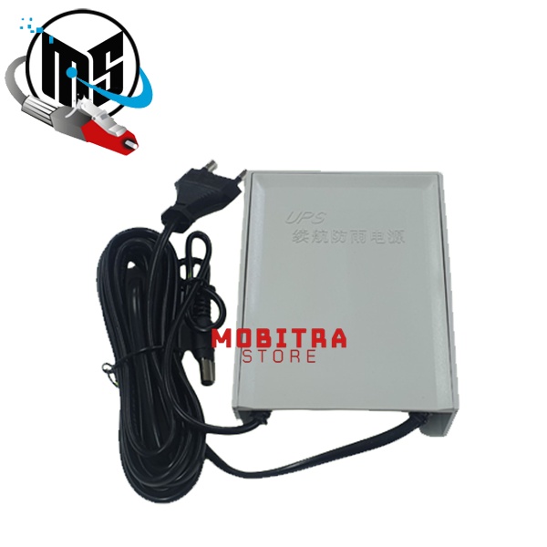 TPB-QX-2112A Smart Portable Mini UPS DC 12V +3x Battery 18650 2.000mAH