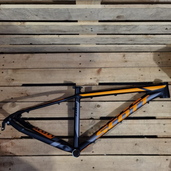 Frame Frame Sepeda Mtb Sepeda Gunung Scott Scale Alloy 27.5 Black Orange