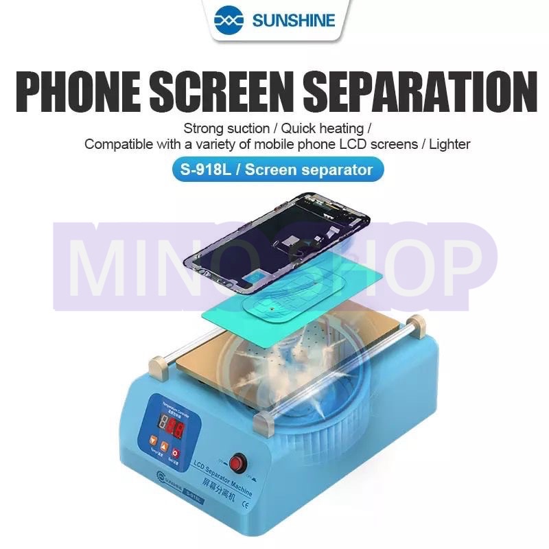 MESIN PEMISAH KACA TOUCHSCREEN - SEPARATOR SUNSHINE S-918L 8.5 INCH