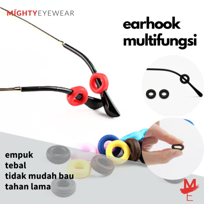 EAR HOOK bulat earhook karet kacamata pengait kacamata / anti slip