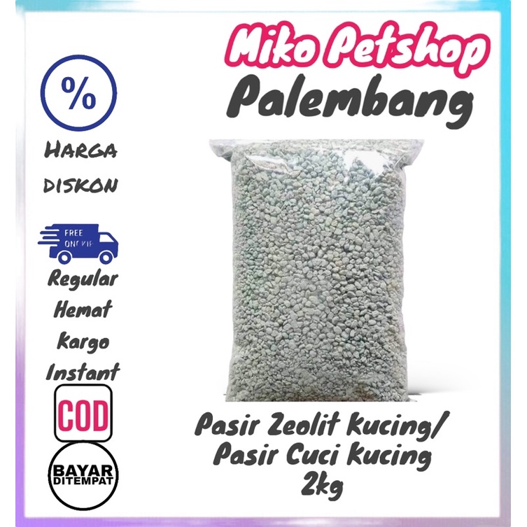 PASIR KUCING ZELOID / pasir cuci 2kg