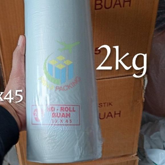 

Kantong Buah Sayur Telur Plastik Fotocopy HD Rol 30x45 supermarket 2kg