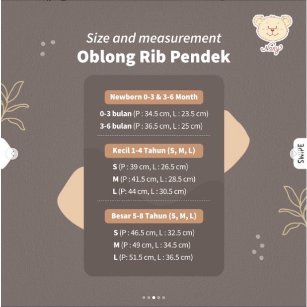 Nary Oblong Tipis Tangan Pendek Nature Series