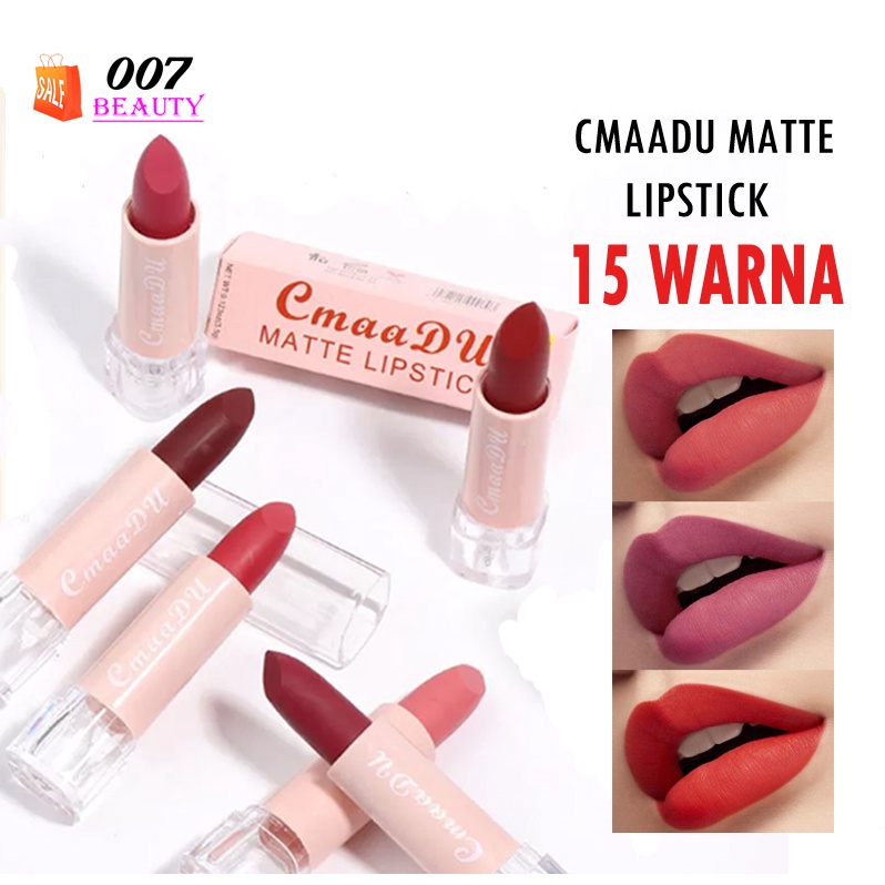 CMAADU MATTE LIPSTICK NEW NOUVEAU 15 COLOURS WATERPROOF LONG LASTING