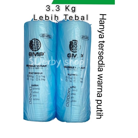 

Bubble Wrap GMP Putih 125cm x 50m Plastik Buble 3.3kg