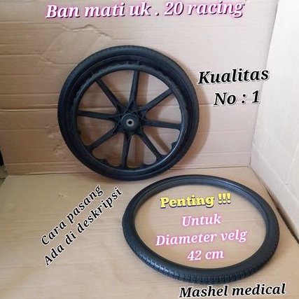 Ban mati kursi roda uk 20 Racing original