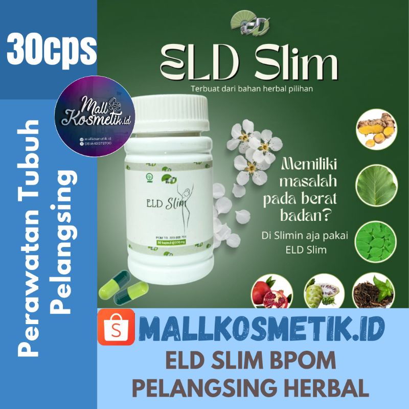 ELD SLIM PELANGSING HERBAL BPOM 30 KAPSUL